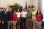 Geiken and Kraft's team met with Senator Chuck Grassley while in Washington, D.C.