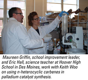 Griffin and Hall work in Woo's Lab