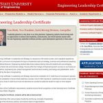 New Leadership Certificate in Engineering