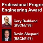 Berkland, Shepard earn College of Engineering alumni award