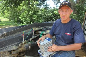 Brad Kruse, senior in agricultural systems technology, was awarded a scholarship by the Fluid Power Education Foundation.