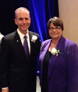 Dennis Muilenburg and Christina Bloebaum