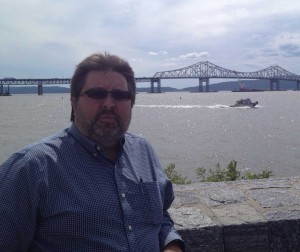 [Photo] Mike LaViolette in front of the Tappan Zee Bridge.