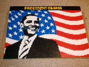 Obama Lego Mosaic