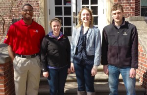 Photo] Group photo taken outside Physics Hall.