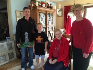 (From left to right) Anson Barney, Nicholas Barney, Alice Marston Barney and Dean Sarah Rajala. 