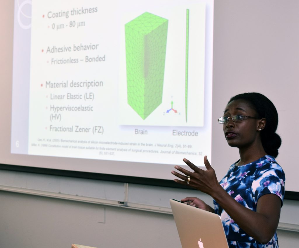 Mechanical engineering assistant professor Sarah Bentil