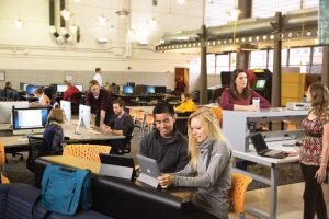 Students in the Transformative Learning Area