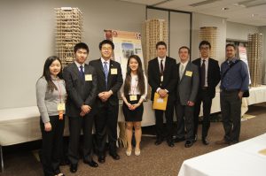 Iowa State EERI team and their advisor, Dr. Jeramy Ashlock, at 2016 Undergraduate Seismic Design Competition (photo courtesy Bin Cai)