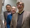 (From left) Drs. David Jeong, Jennifer Shane and Chuck Jahren