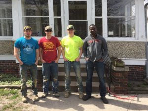 Members of AGC outside ERP housing (Courtesy Blake Gethmann)