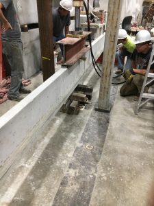 ISU CCEE team members compete in the 2017 Big Beam Competition. <i> Photo courtesy Chris Levandowski. </i>