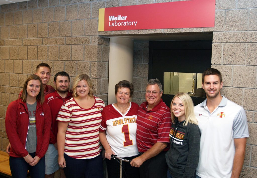 The Weiler family during the Weiler Laboratory ribbon-cutting