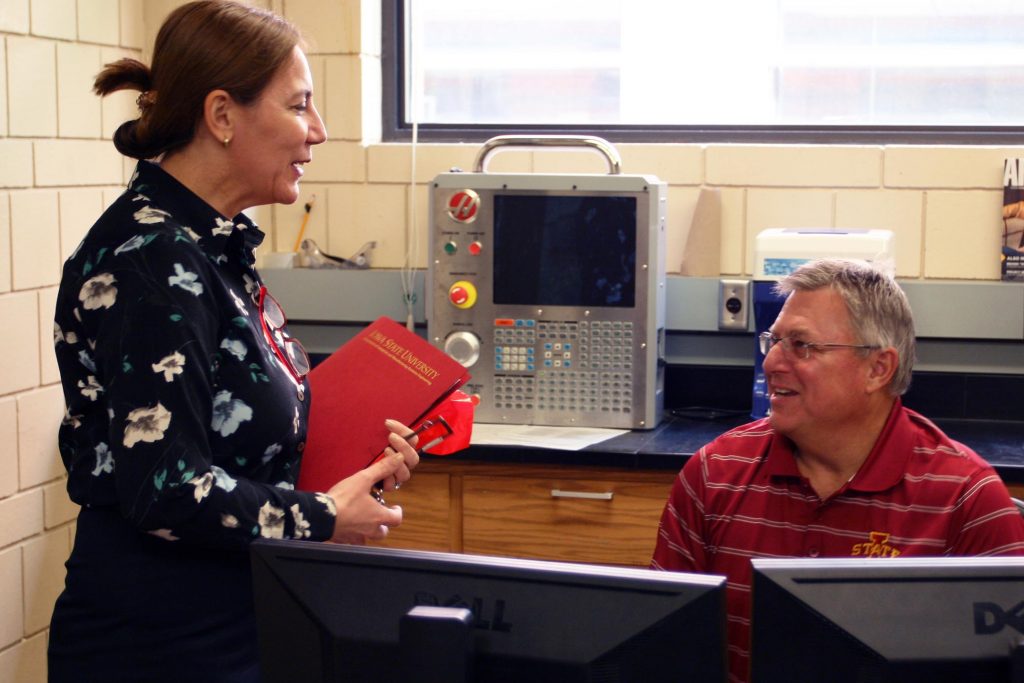 The Weiler family tours the Weiler Laboratory