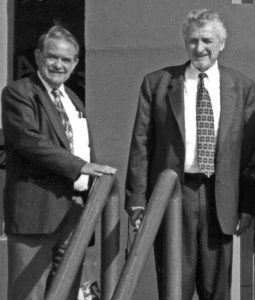 Dick Handy (left) and Nat Fox during a conference in Egypt. <i>Photo courtesy Dick Handy.</i>