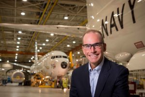 Muilenburg at Boeing facility