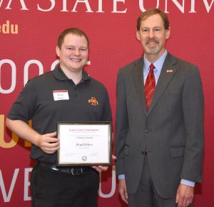 Brad Eilers and Provost Wickert