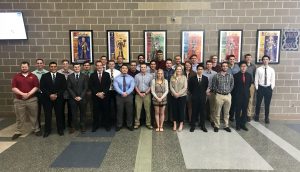 Construction engineering graduates of Spring 2018. <i>Photo courtesy Beth Hartmann.</i>