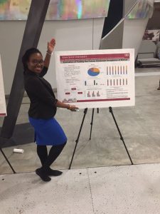 Richardson shows her hard work at the most recent ISU CCEE Graduate Student Research Showcase. <i> Photo courtesy Richardson. </i>