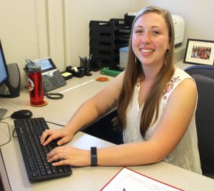 Mackenzie Sissel at desk