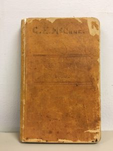 McCune's 1910 surveying notebook