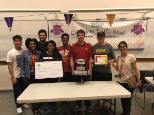 ISU TSA Traffic Bowl Team with its trophy. <i>Photo courtesy Hitesh Chawla.</i>