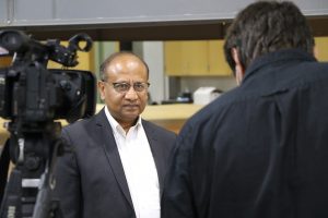 Dr. Sarkar on camera