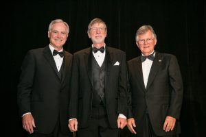 Jahren (center) with newly-elected NAC president Tom Sorley (left) and 2018 president Hugh Rice (right).