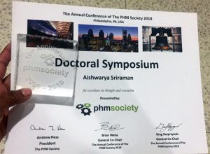 Aishwarya Sriraman Doctoral Symposium Award