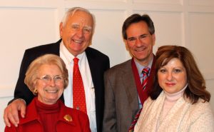 Shanks with Mike and Jean Steffenson and wife Jacqueline