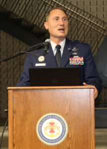 Maj Gen Crosier speaking