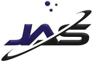 A purple and black logo for Jensen Applied Sciences