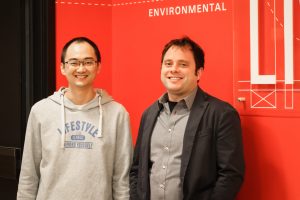 Left: Graduate student Han Liu. Right: CCEE Associate Professor Simon Laflamme