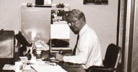 Jerry Chase studying