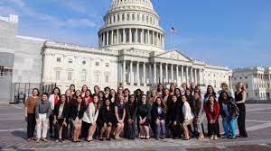 Brooke Owens fellows pictured outside US Capitol