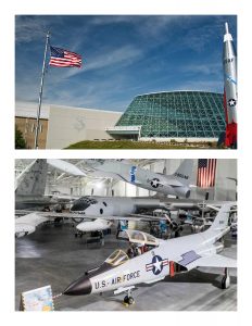 Exterior and interior of SAC Aerospace Museum