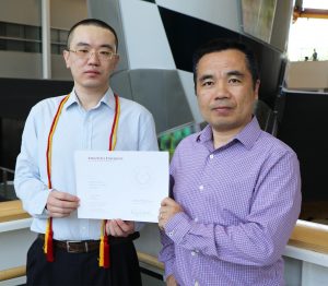 Ying Peng with Professor Xiog