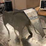 A metal rendition of a bull