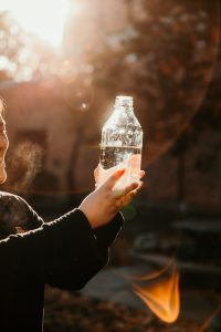 Jar of clean water