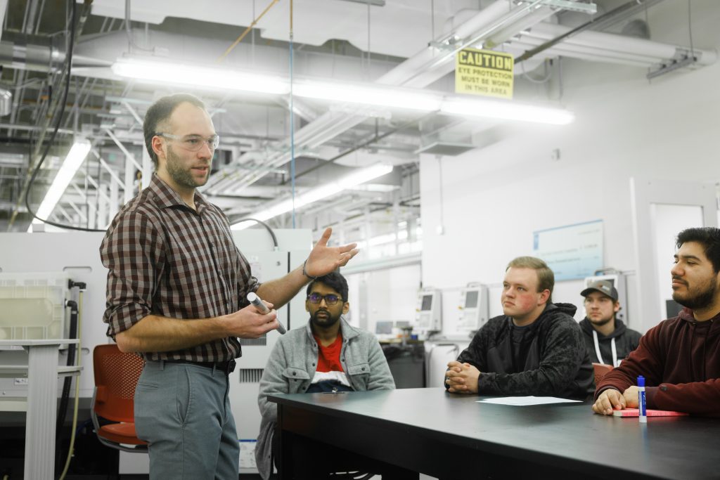 Chad Dolphin teaching a class