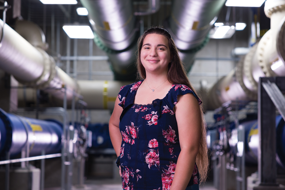 Daria Dilparic is a student operator the Ames Water Treatment plan