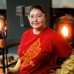 Through the blown glass: Iris Top combines engineering and art