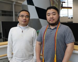 Thanh Phan with his nominating professor, Dr. Liming Xiong