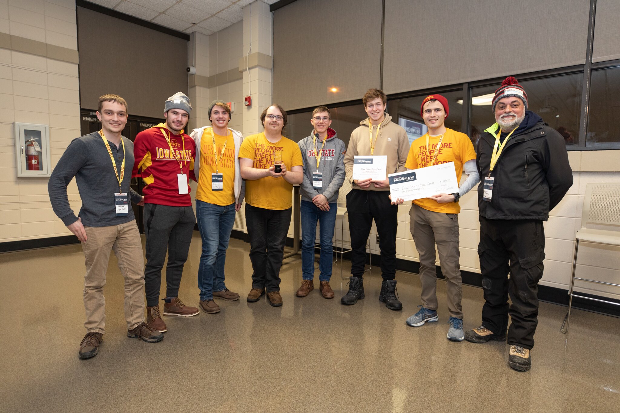 Robotics Club team photo with team advisor.