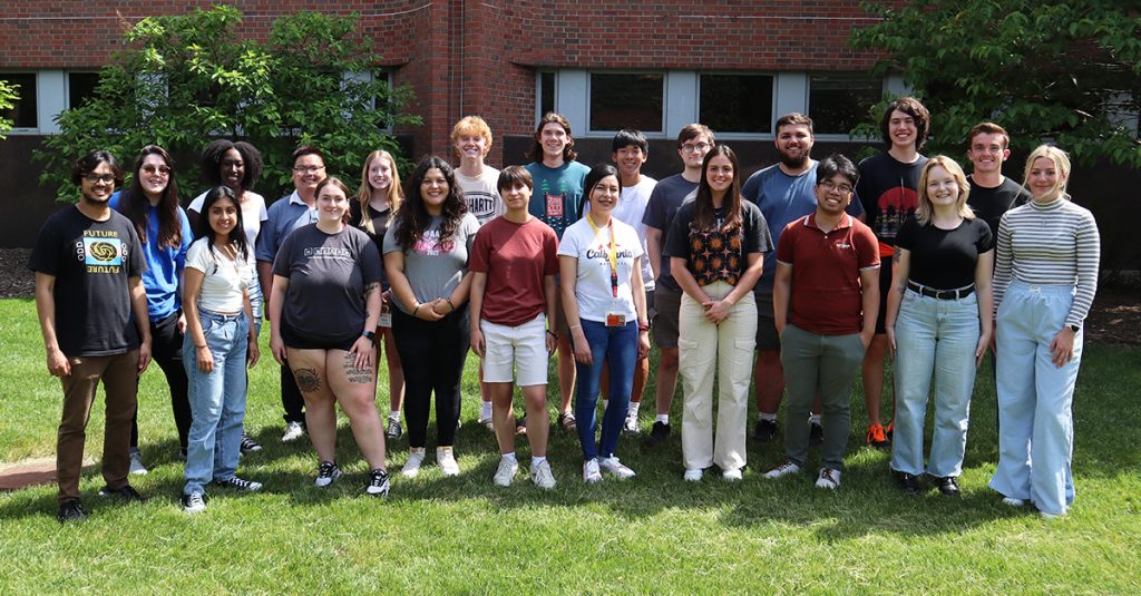 Group photo of 2023 BioMaP REU participants