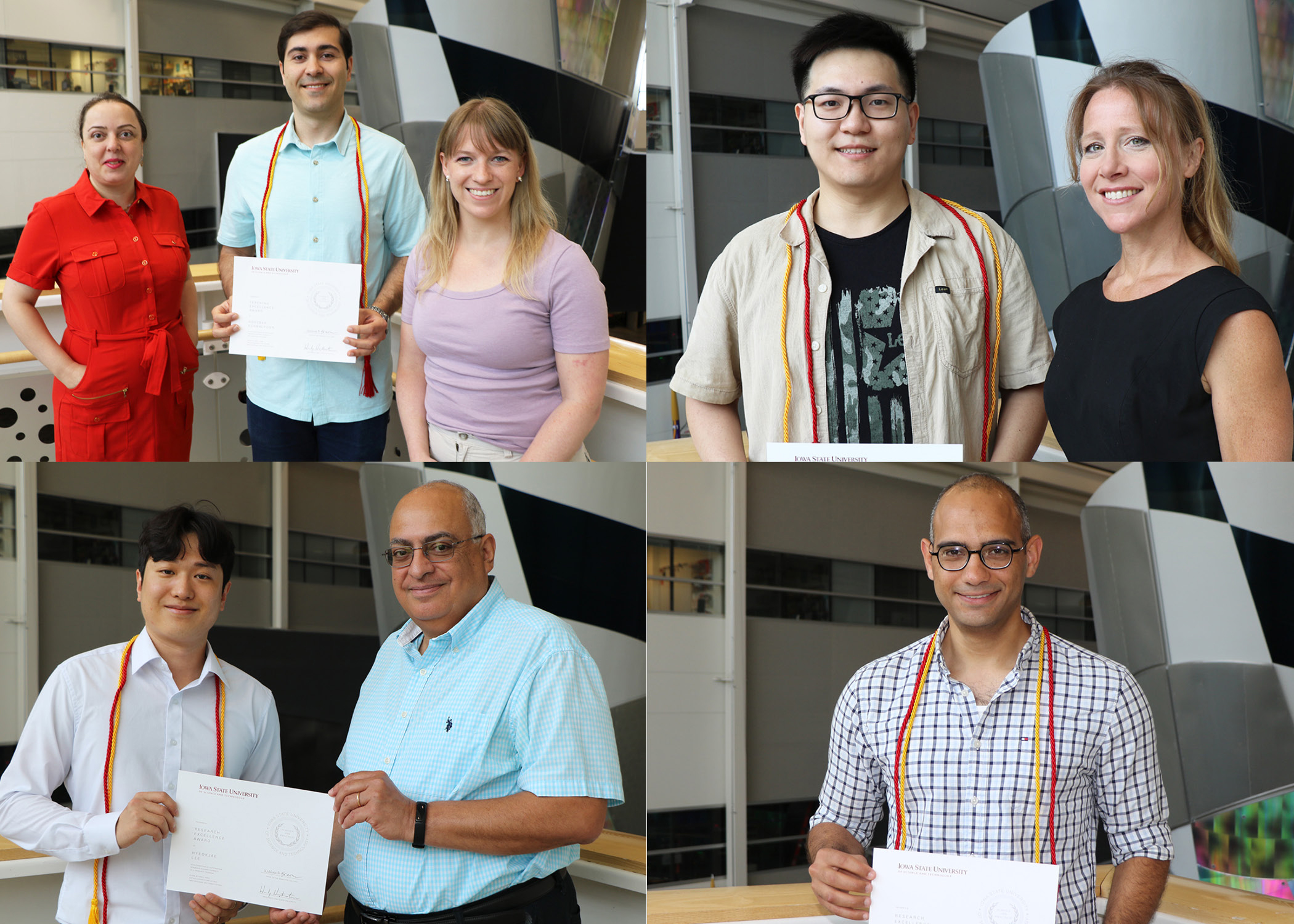 Montage of TEX-REX award recipient/faculty mentor photos