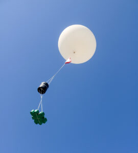 HABET balloon and payload aloft