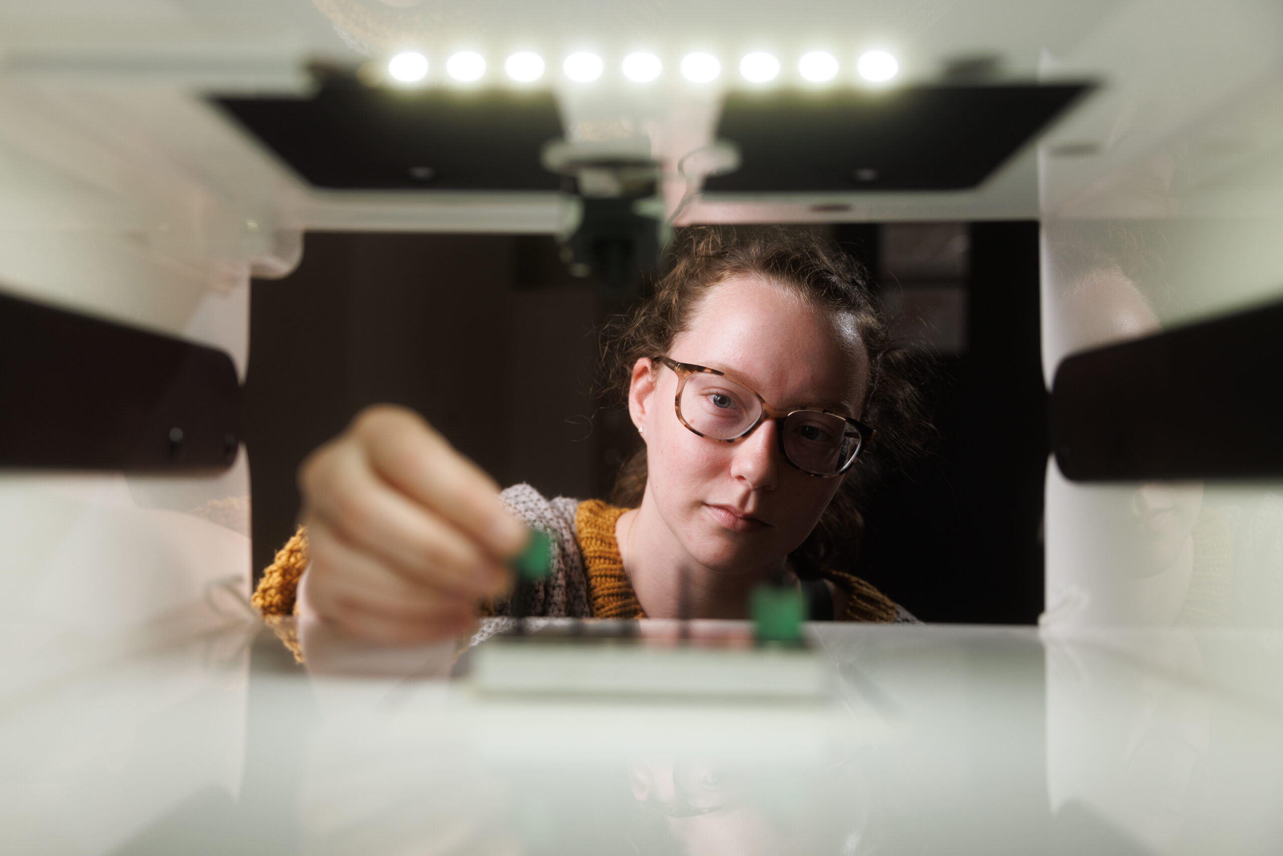 Emma Wolf in the Mirka lab at Iowa State.