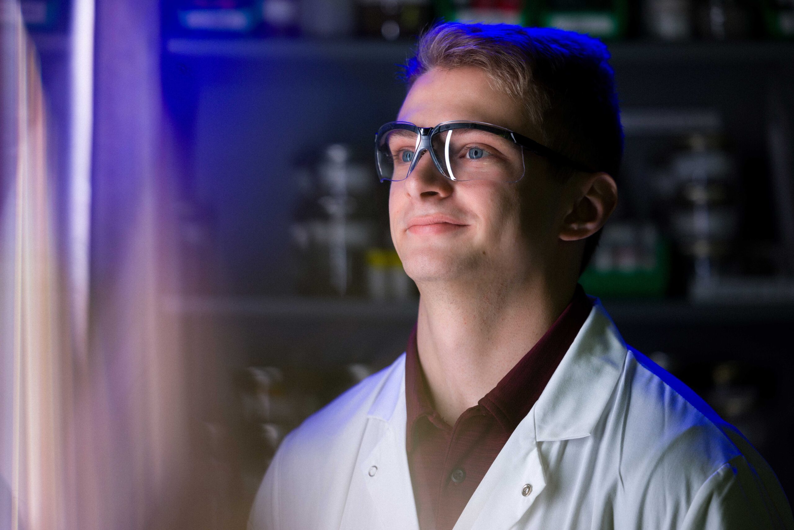 Portrait of Erik DeMeyere at Ames National Laboratory.