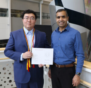 Zhangming Zeng with major professor Anupam Sharma